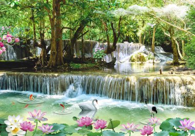 3d şaşırtıcı doğal duvar kağıdı ve arka plan