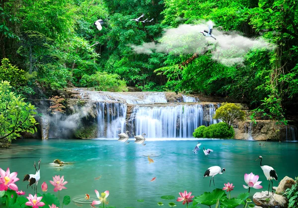 3d şaşırtıcı doğal duvar kağıdı ve arka plan