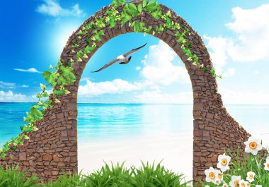 3d şaşırtıcı doğal duvar kağıdı ve arka plan