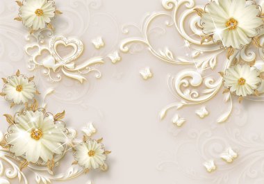 3d duvar kağıdı dekoratif arka plan