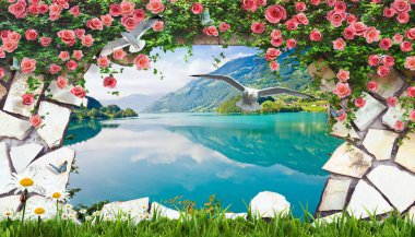 3d amazing natural wallpaper and background clipart