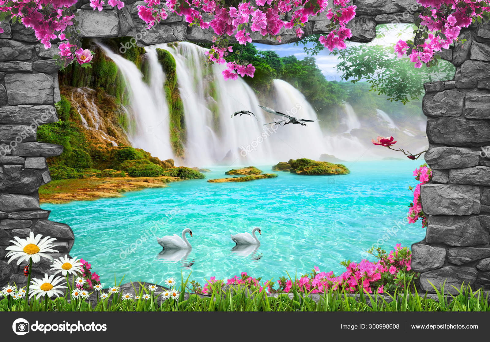 923 Background Photo Jharna For FREE - MyWeb