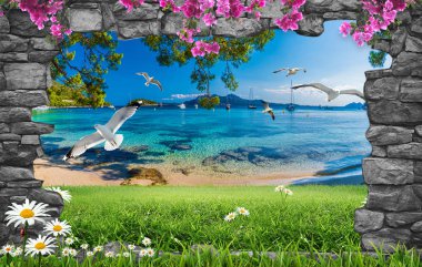 inanılmaz 3d doğa arka plan ve duvar kağıdı