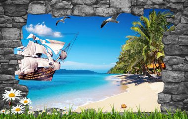 inanılmaz 3d doğa arka plan ve duvar kağıdı