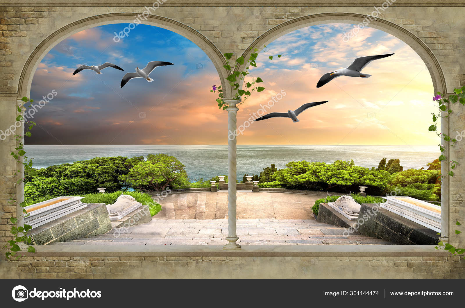 Amazing Nature Background Wallpaper Stock Photo by ©Zevahir 301144474