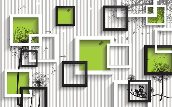 3D duvar kağıdı televizyon arkaplanı ve inanılmaz tasarım