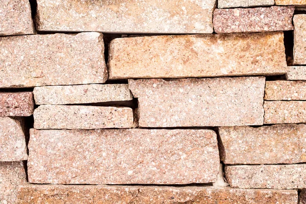 Strukturierten Hintergrund Aus Hellroten Steinen Wand — Stockfoto