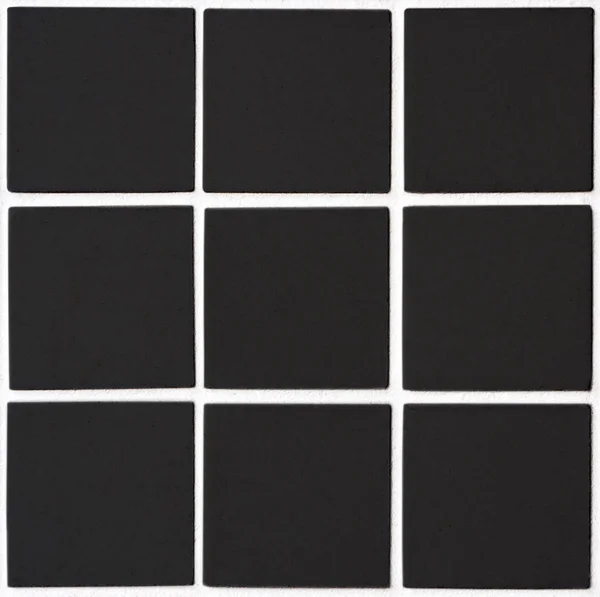 Black Ceramic Tile Squares Rectangular Form White Filling — Stock Photo, Image