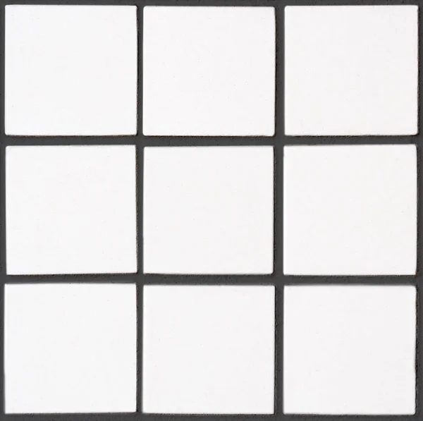 Carrelage Céramique Blanche Avec Carrés Forme Rectangulaire Avec Remplissage Noir — Photo