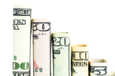 tüm Amerikan doları mezhep blokları yapılmış düşen adımlar
