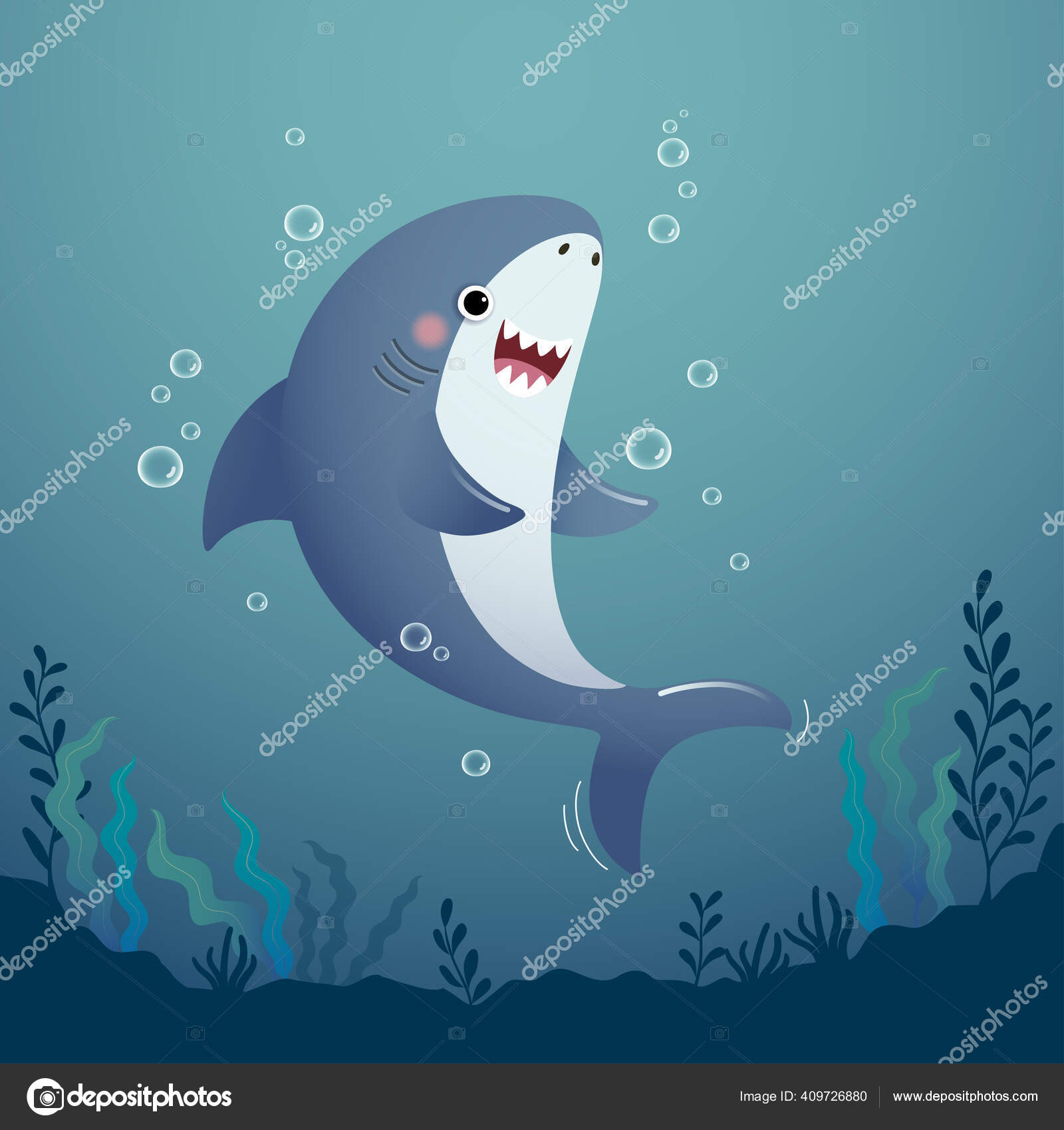 Illustration Vectorielle Requin Dessin Anime Mignon Dans Eau Bleu Profond Image Vectorielle Par Kankhem C Illustration Illustration Vectorielle Requin Dessin Anime Mignon Dans Eau Bleu Profond Image Vectorielle Par Kankhem C Illustration