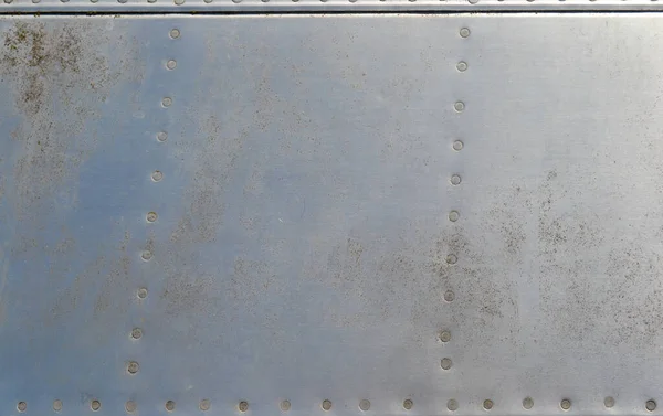 Old Rusty Metal Aluminium Background Rivets — Stock Photo, Image