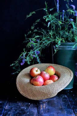 Meyve ve sebzeli modern yaşam