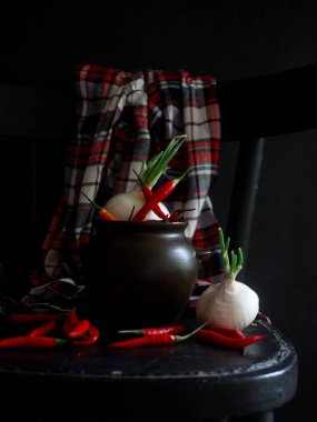 Meyve ve sebzeli modern yaşam