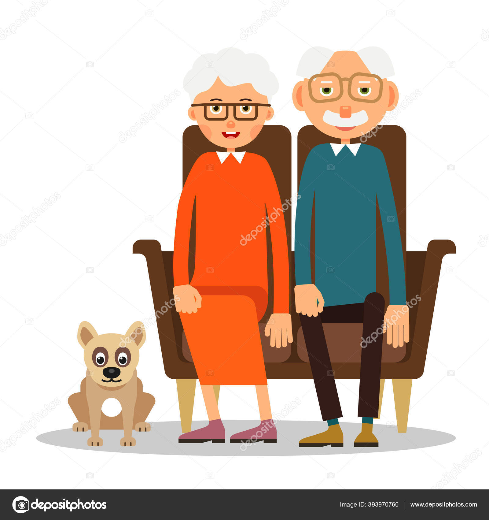 Sofa Sit Elderly Woman Man Dog Family Portrait Elderly Animal Stock Vector Image by ©Jeysent #393970760 Sofa Sit Elderly Woman Man Dog Family Portrait Elderly Animal Stock Vector Image by ©Jeysent #393970760