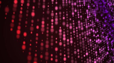 Veri teknolojisi geçmişi. Soyut dijital arkaplan. Bilim geçmişi. Teknolojik geçmiş. Matrix. İkili Kod. 3 boyutlu görüntüleme. 4k.