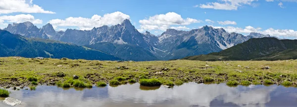 Lago Alpino Alp Montaña Thurntaler Con Cordillera Villgraten Parte Posterior — Foto de Stock