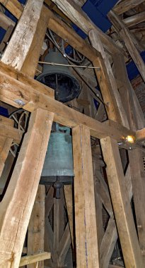 Almanya, Barth 'taki Aziz Mary Kilisesi' nde eski ahşap kafes.