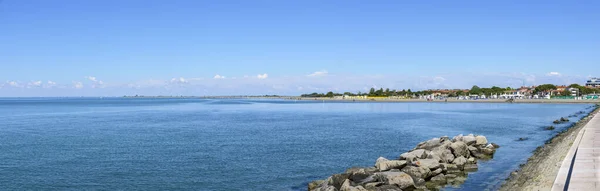 Vista Panorámica Sobre Mar Adriático Desde Playa Costa Azzurro Grado —  Fotos de Stock