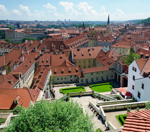 View Ledebur Garden Roofs Prague Czech Republic — Stock Photo, Image