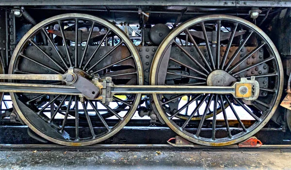 Triebwagen Einer Dampflokomotive Mit Zugrädern Und Zugstangen Österreich — Stockfoto