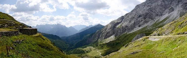 Valle Val Visdende Visto Desde Tilliacherjoch Forcella Dignas Con Alojamiento — Foto de Stock