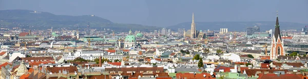 Vista Panorámica Viena Con Catedral San Esteban Kahlen Leopoldmountain Fondo — Foto de Stock