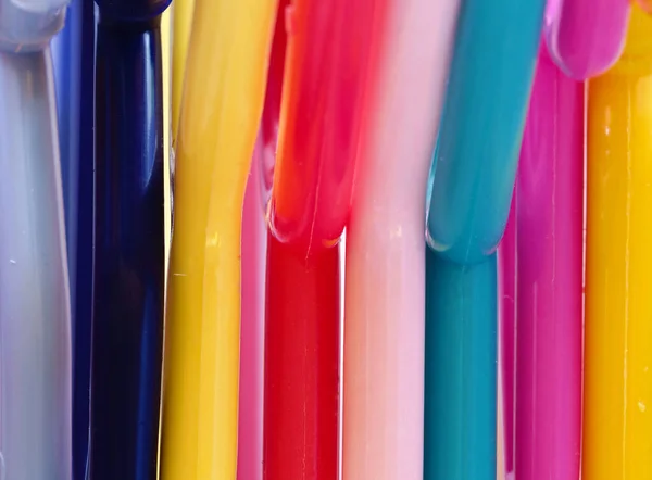 Some Colourful Curved Plastic Pipes — Stock Photo, Image