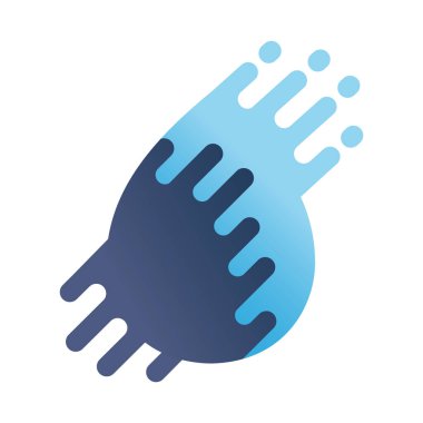 Su damlası simgesi, işaret, modern tasarım tasarımı sembolü. Şirket ve kimlik için tasarım unsuru. Vektör illüstrasyonu.