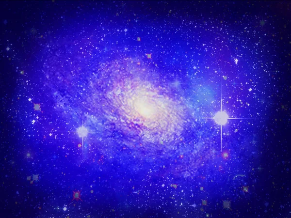 Аннотация Фон Outer Deep Space Galaxy — стоковое фото