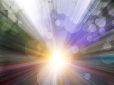 Yumuşak ve bokeh ray hafif eylem arka plan kavramının ile bulanık soyut