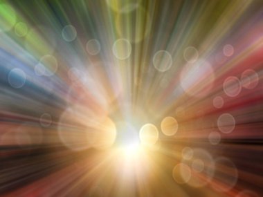 Yumuşak ve bokeh ray hafif eylem arka plan kavramının ile bulanık soyut