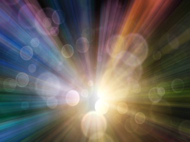 Yumuşak ve bokeh ray hafif eylem arka plan kavramının ile bulanık soyut