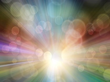 Yumuşak ve bokeh ray hafif eylem arka plan kavramının ile bulanık soyut