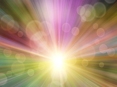 Yumuşak ve bokeh ray hafif eylem arka plan kavramının ile bulanık soyut