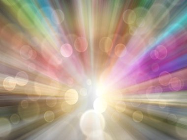Yumuşak ve bokeh ray hafif eylem arka plan kavramının ile bulanık soyut