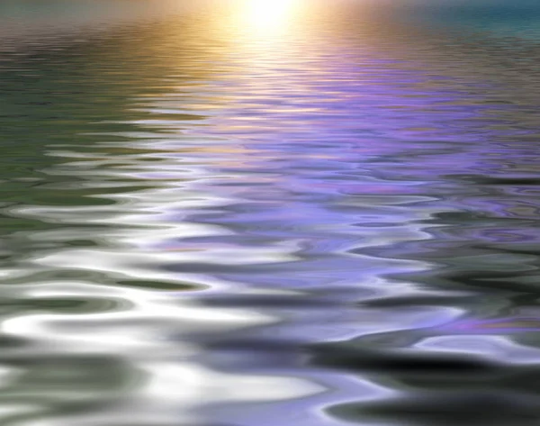 抽象的な柔らかく ぼやけているカラフルな表面が美しく水の波紋の背景と反射 — ストック写真