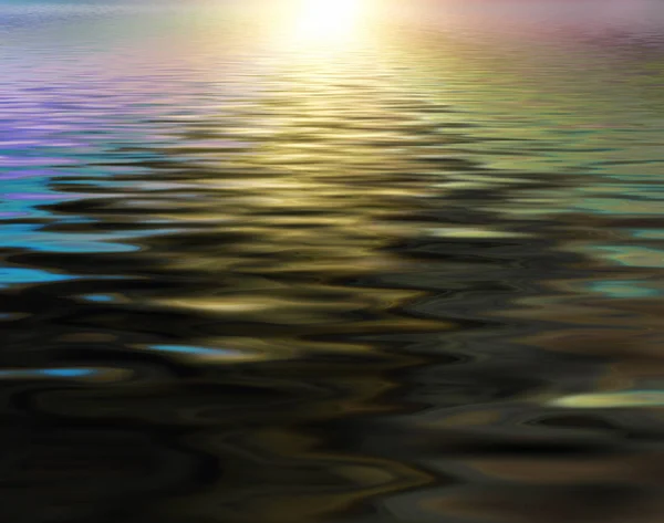 Abstracte Mooie Zachte Wazig Kleurrijke Oppervlak Water Golfde Achtergrond Reflectie — Stockfoto