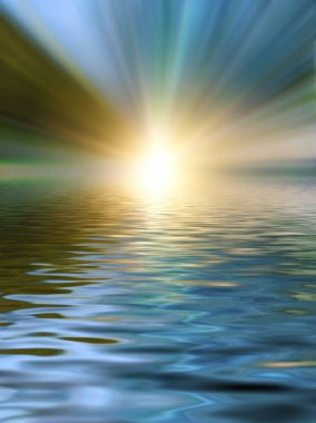 Soyut güzel yumuşak ve bulanık renkli yüzey su yansıma ve gökyüzü arka plan et kalınlığı ile yivli