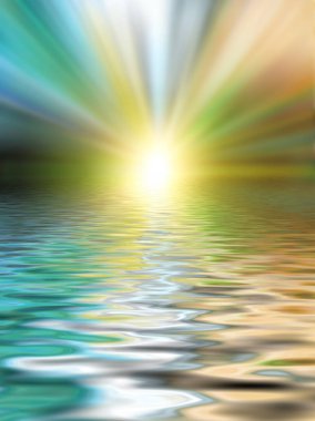 Soyut güzel yumuşak ve bulanık renkli yüzey su yansıma ve gökyüzü arka plan et kalınlığı ile yivli