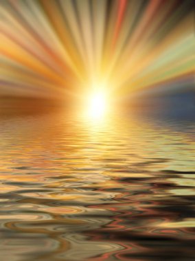 Soyut güzel yumuşak ve bulanık renkli yüzey su yansıma ve gökyüzü arka plan et kalınlığı ile yivli