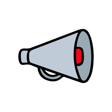 Doodle Megafon Hoparlör Simgesi