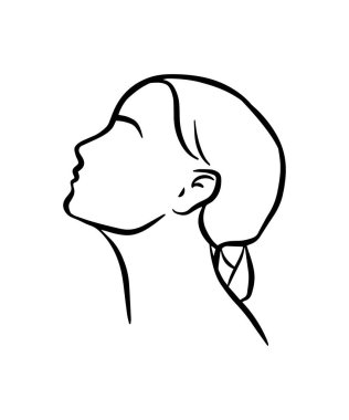 İzole edilmiş Güzel Kadın Sanat Portresi