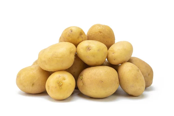 Frische Kartoffeln Isoliert Auf Weißem Hintergrund — Stockfoto