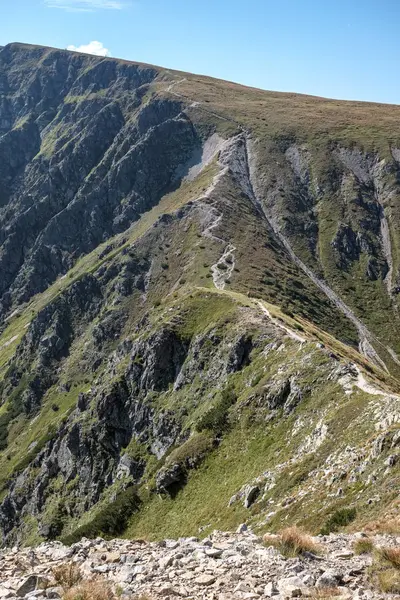 Hiking Trail Top Mountain Tatra Slovakia Western Carpathian Mountains Early Stock Image