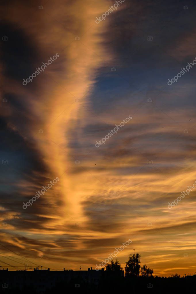 Coucher Soleil Spectaculaire Sur Ville Riga Lettonie Les