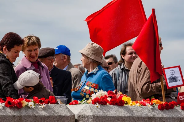 Рига Латвия Мая 2008 Демонстрация Риге Поводу Победы Ссср Второй — стоковое фото