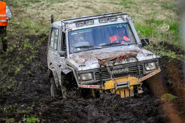 Aluksne Lettonie Mai 2008 Championnat Camions Hors Route Pleine Terre — Photo