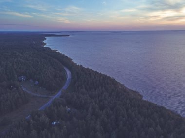 Sunrise Adaları Baltık Denizi, Hiiumaa havadan görünümü