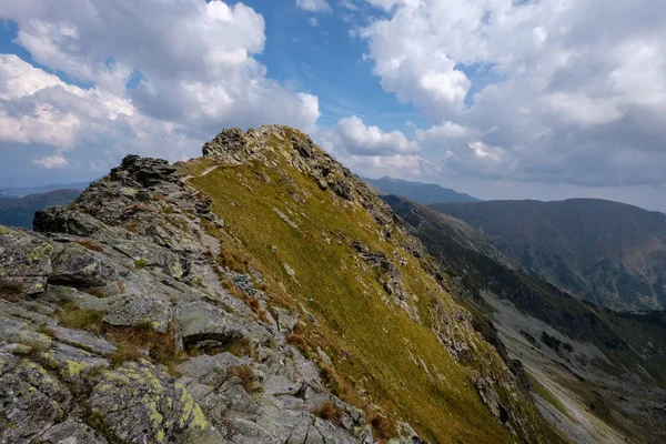 Panorama Montagna Dalla Cima Del Picco Banikov Slovacco Montagne Tatra — Foto Stock